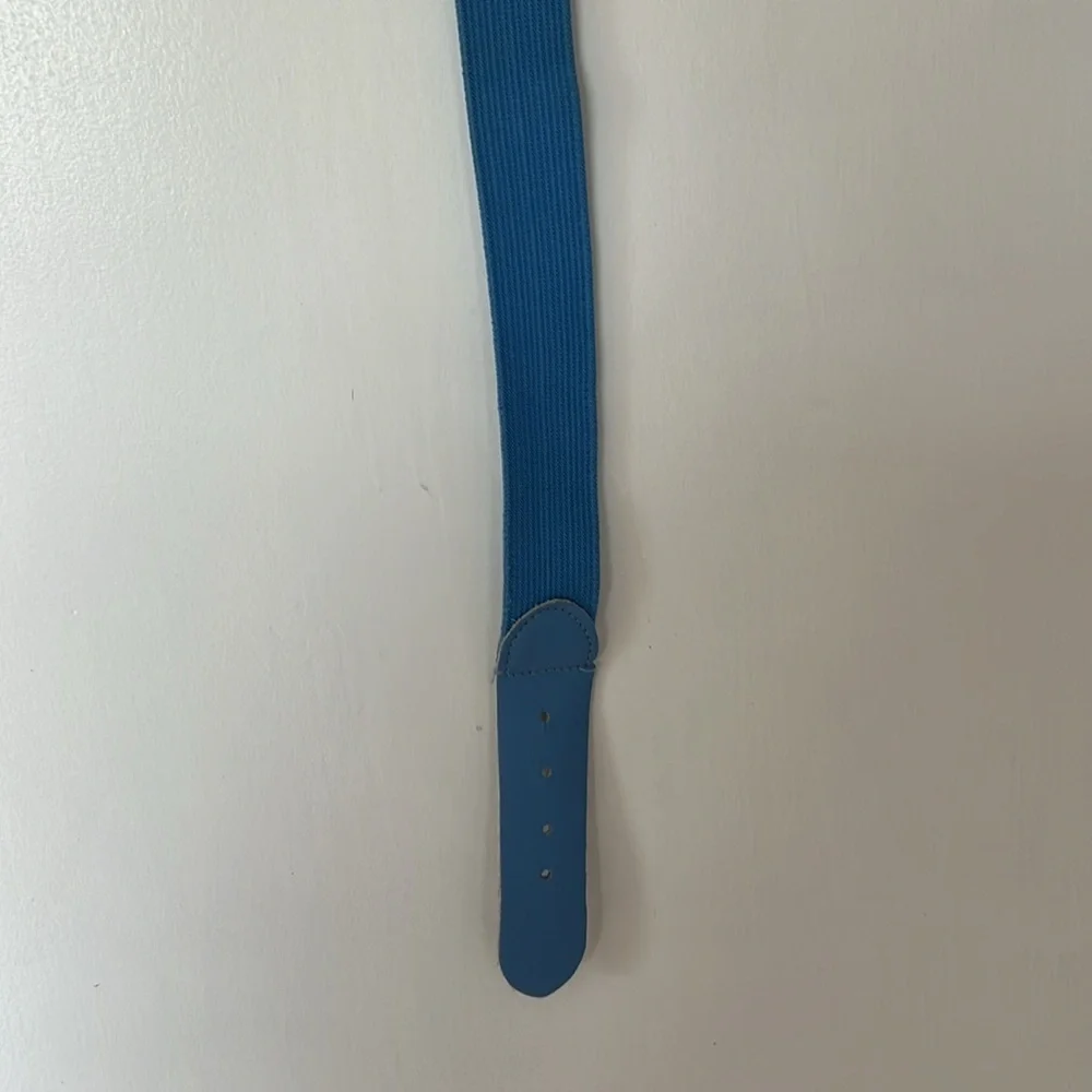 Blue baseball belt